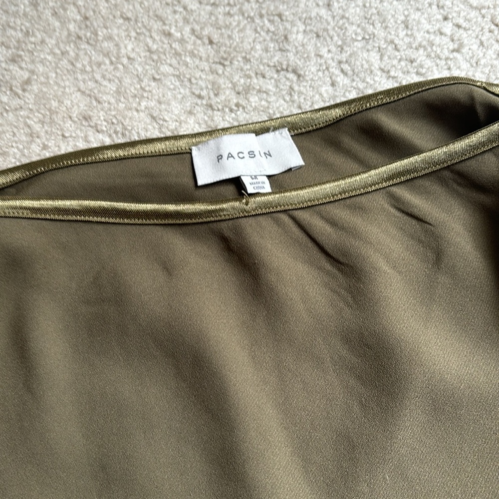 PacSun Olive Midi Skirt - Picture 2 of 3